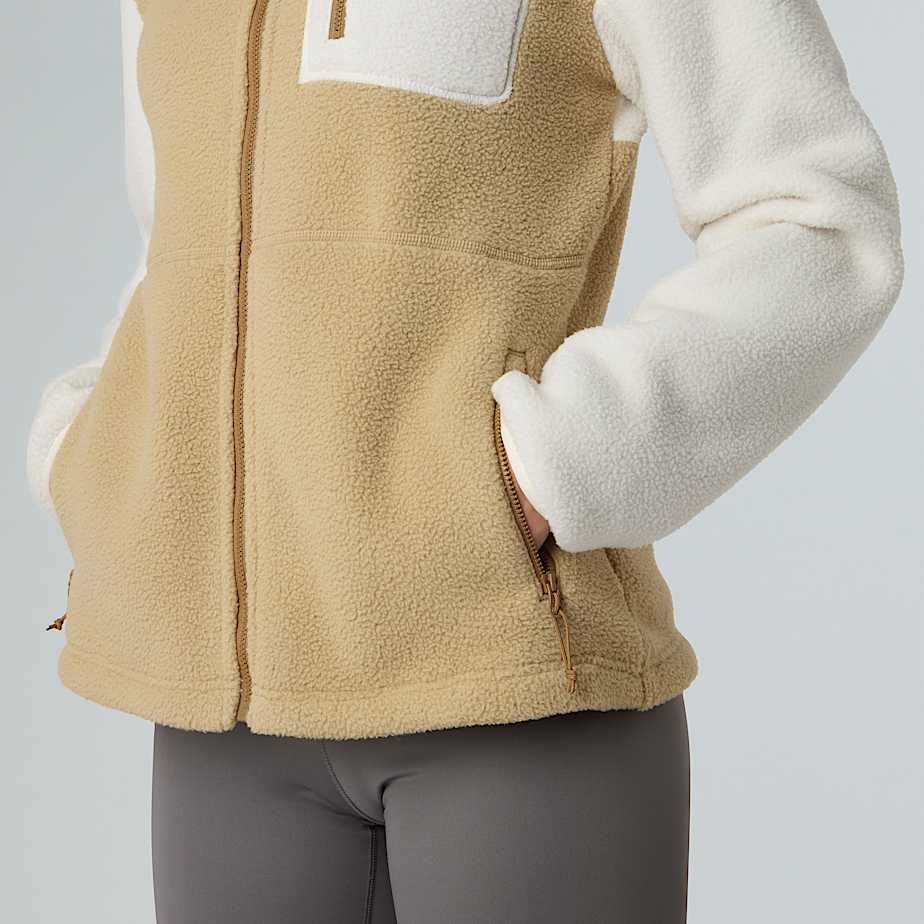 سویشرت پلار زنانه مدل Kadın Yumiori Tam Boy Fermuarlı Polar Mont از برند The North Face